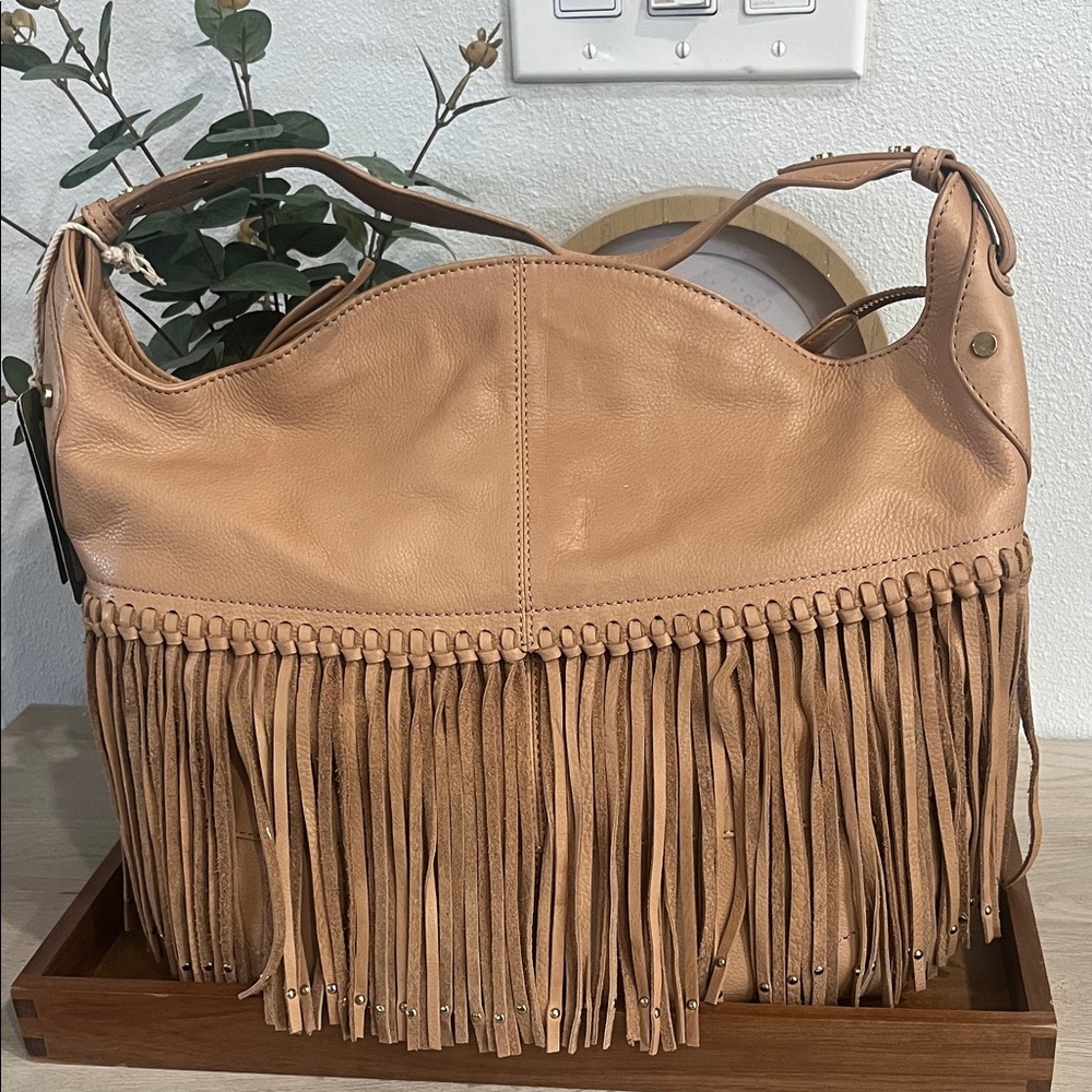 American Leather Co. Nutmeg Shoulder Bag NWT -Lily Ziptop Hobo
